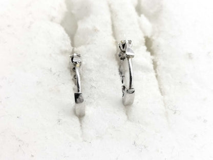 D0.10ct/0.10ct K18WG 2.0g Earrings 
