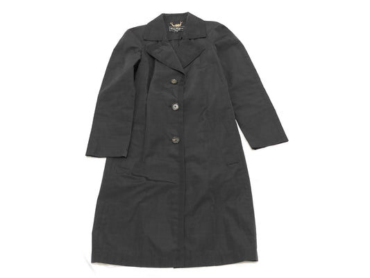Salvatore Ferragamo Women's Coat Polyester Cotton Black Coat