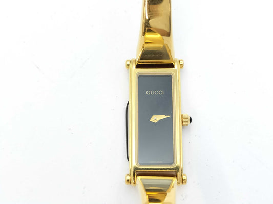 GUCCI GUCCI 1500 Gold/Black Dial Women's Watch