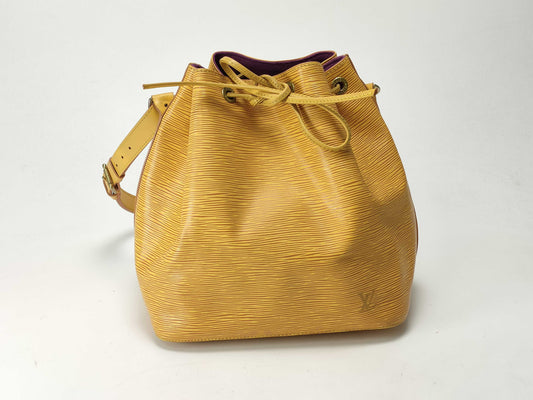 LOUIS VUITTON Epi M44109 Noe Tassili Yellow Handbag