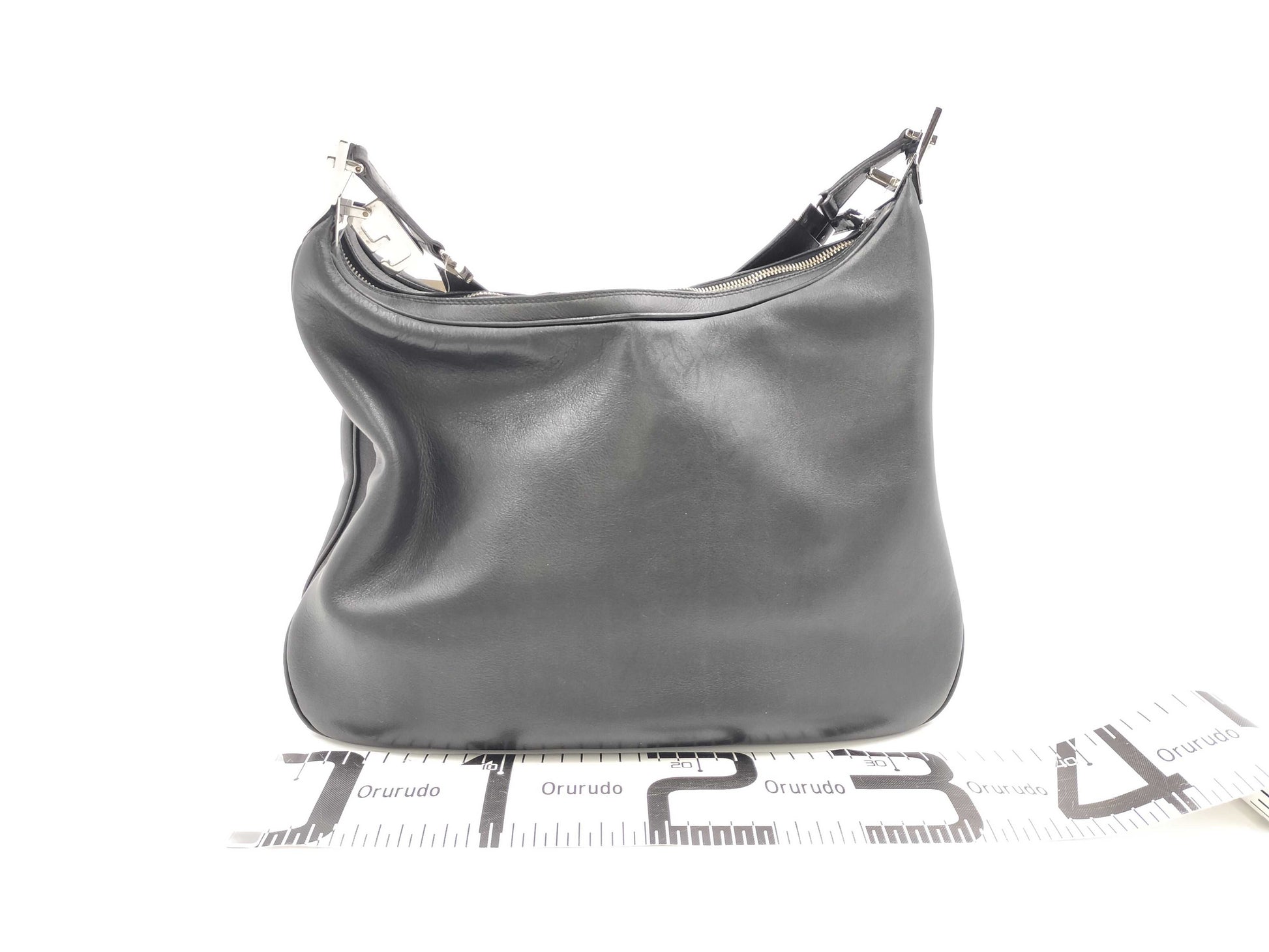 GUCCI Leather One-Shoulder Bag 001, 3341, 3444 Black Shoulder Bag