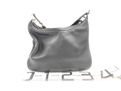 GUCCI Leather One-Shoulder Bag 001, 3341, 3444 Black Shoulder Bag