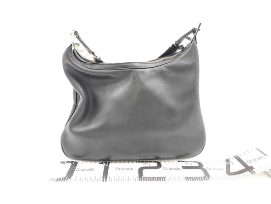 GUCCI Leather One-Shoulder Bag 001, 3341, 3444 Black Shoulder Bag