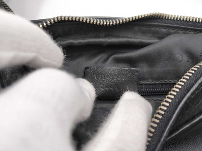 GUCCI Leather One-Shoulder Bag 001, 3341, 3444 Black Shoulder Bag