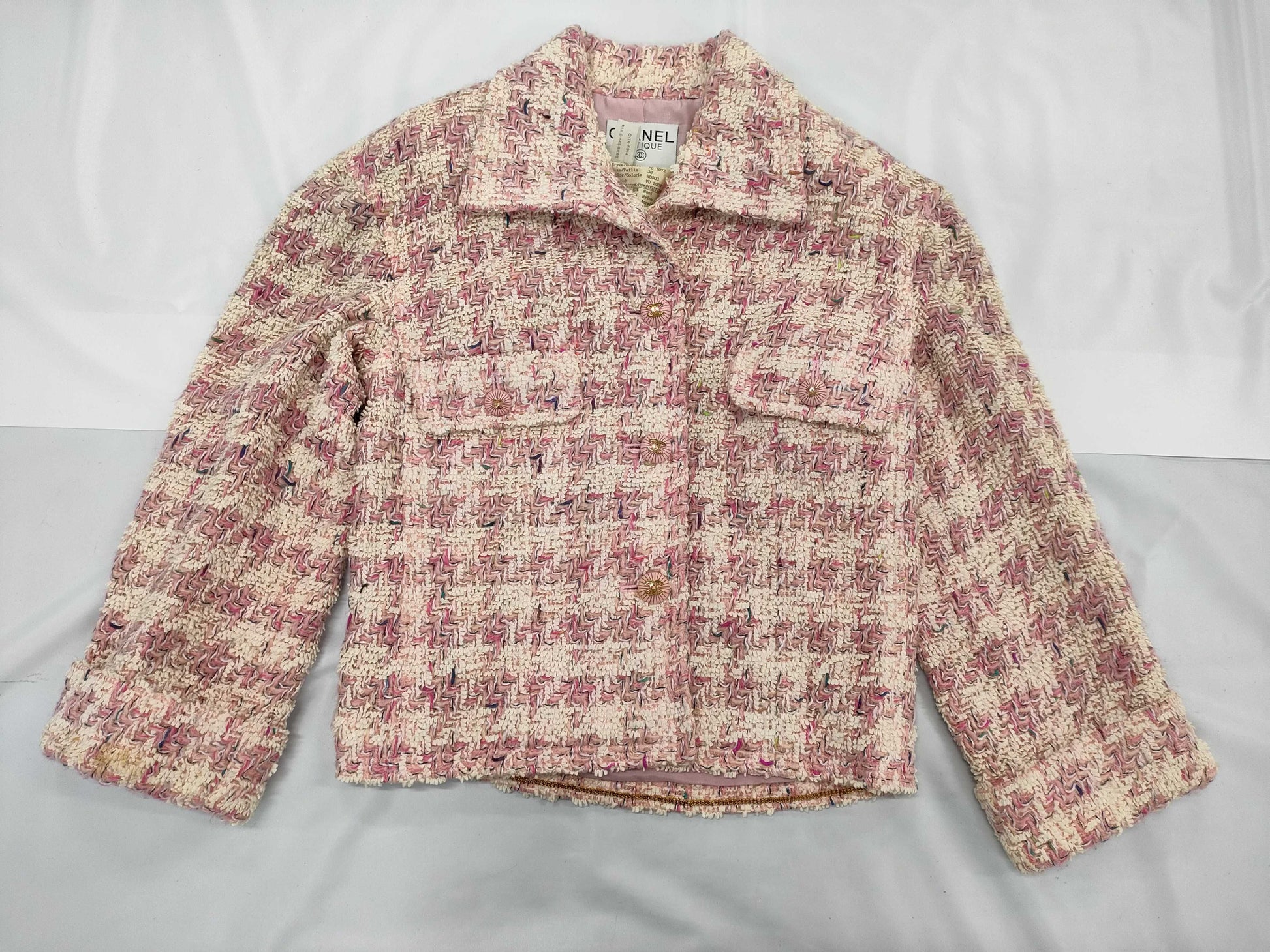 CHANEL 93C P0 1072 Coco Button Tweed JK Jacket