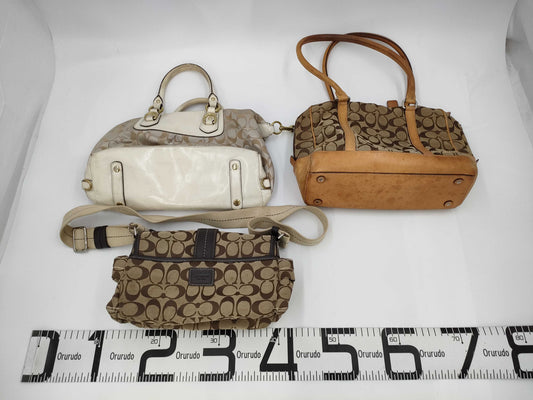 COACH Signature 3-Piece Handbag Set