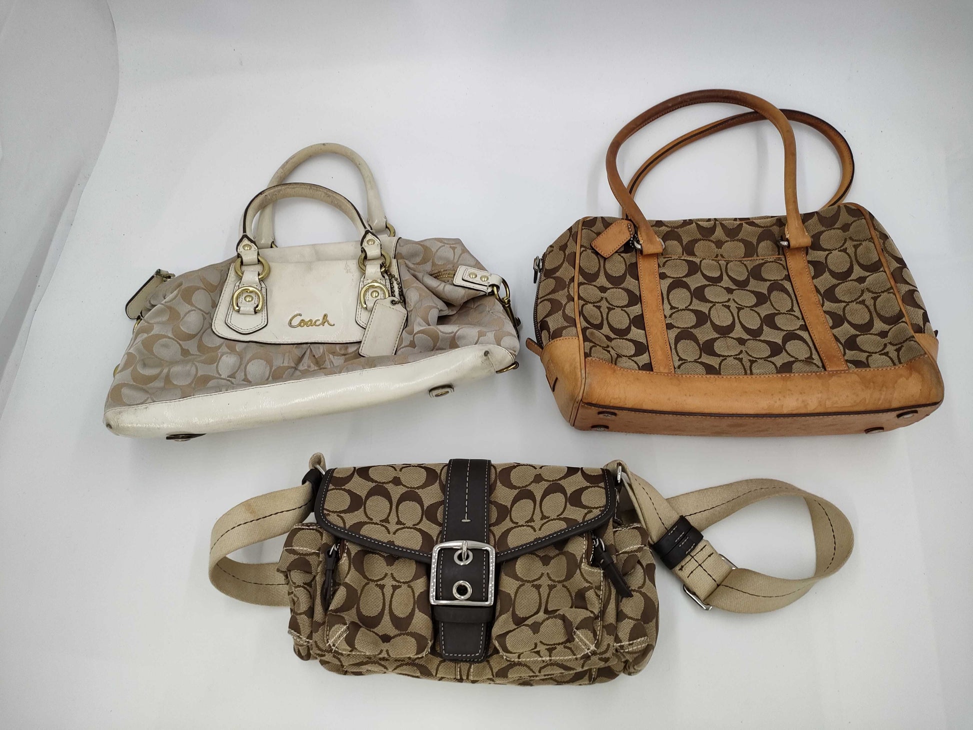 COACH Signature 3-Piece Handbag Set