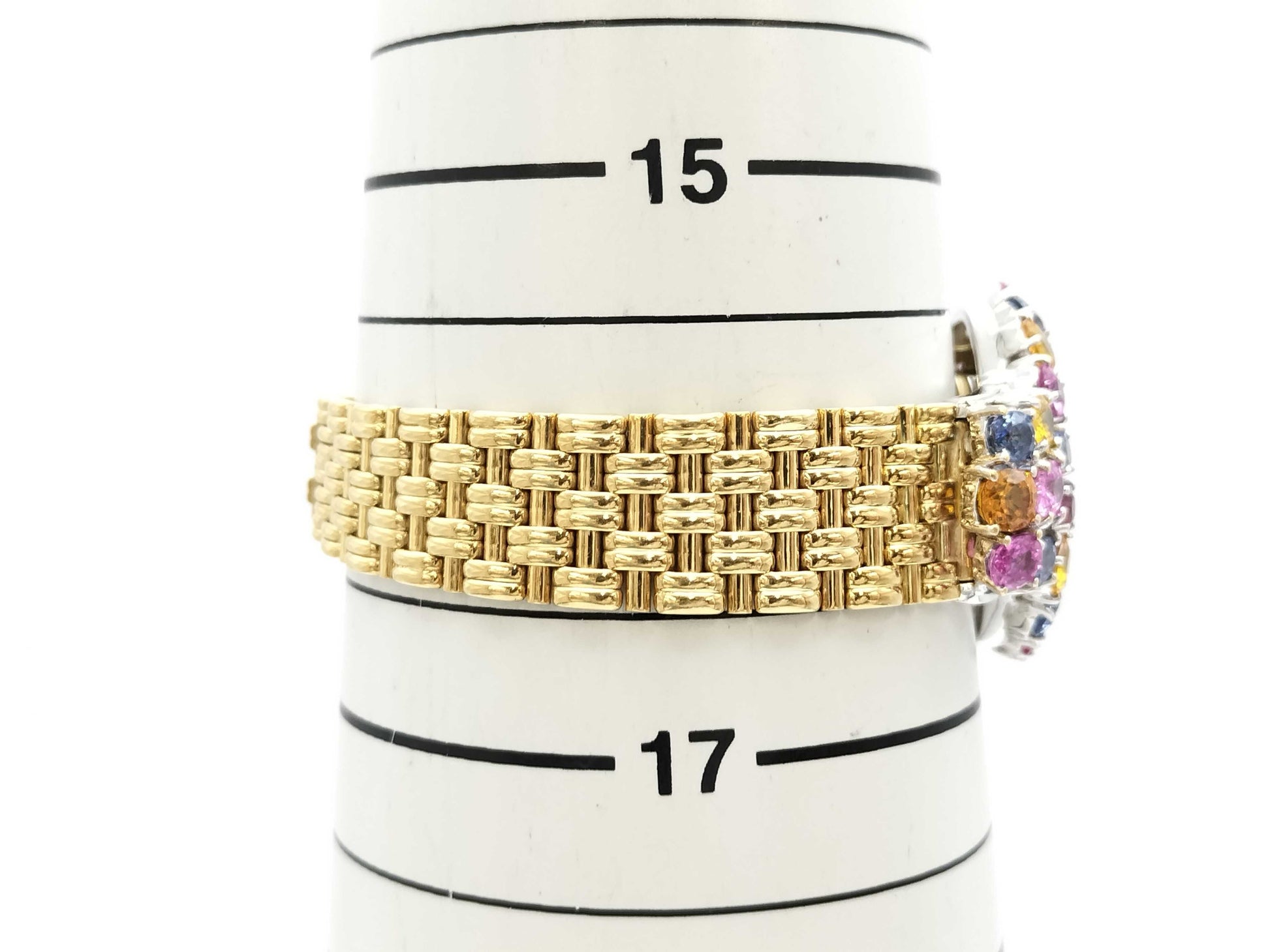 CHESS Hand-Wound Watch, Sapphire, Diamond, 18K Gold, 57.4g, Other Accessories 