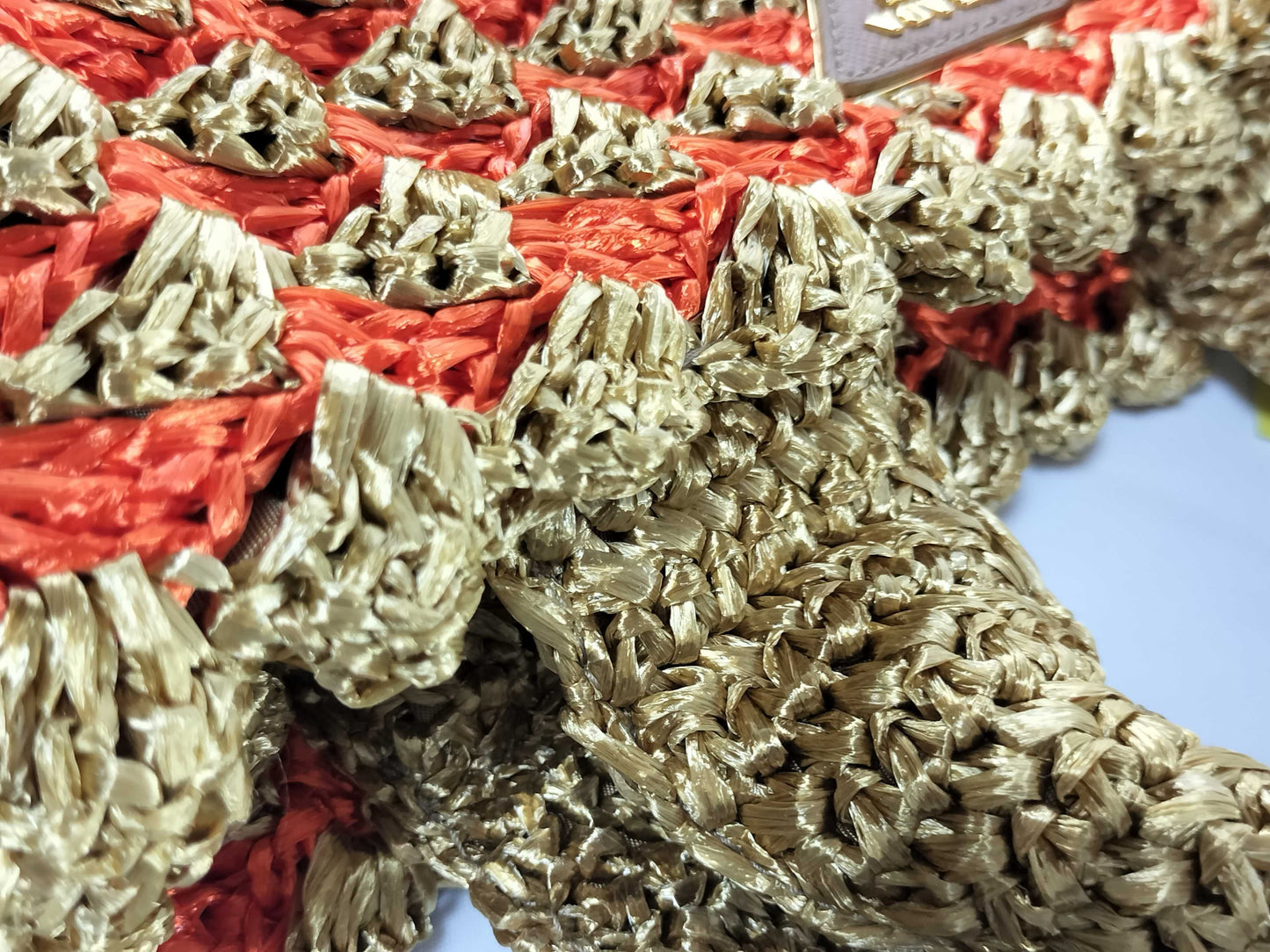 PRADA Raffia/BN2303 Tote Bag