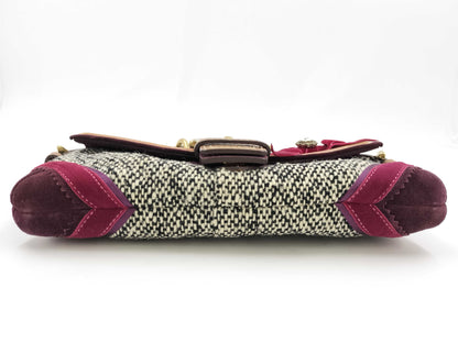 COACH Soho Tweed Demi Flap Bag C052-8F01 Limited Edition Velour Handbag