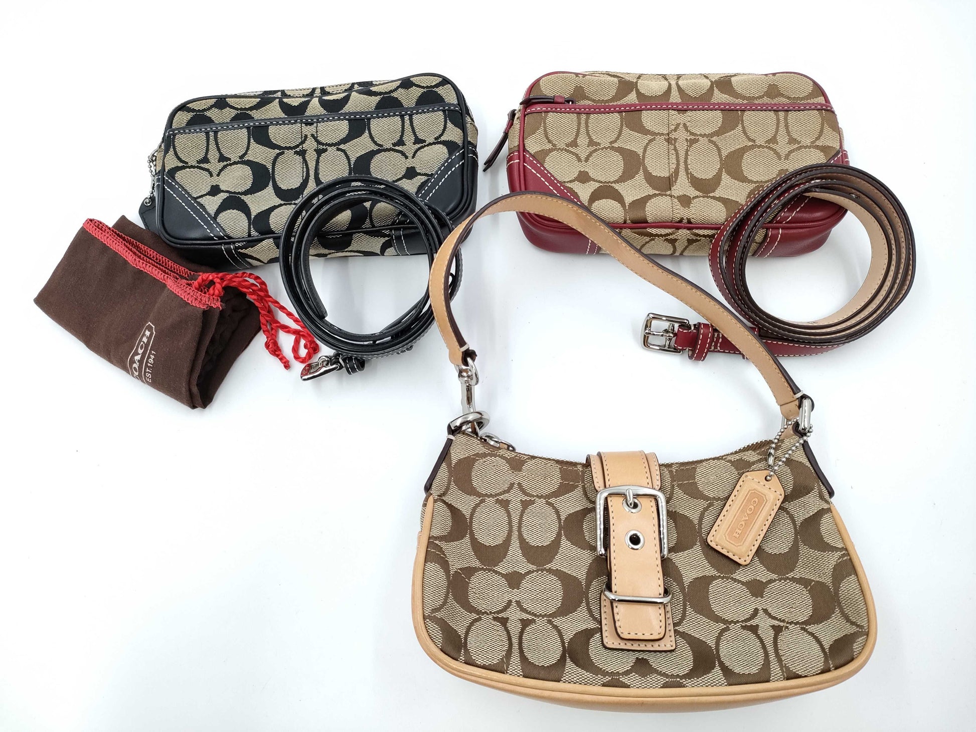 COACH Signature Mini Shoulder Handbags 