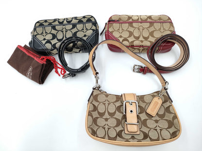 COACH Signature Mini Shoulder Handbags 