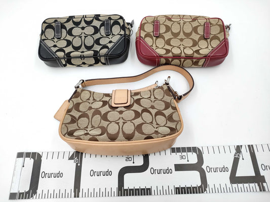 COACH Signature Mini Shoulder Handbags 
