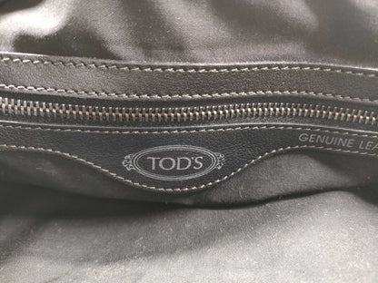TODS Leather Turnlock Tote Bag