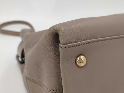 Salvatore Ferragamo Gancini Leather 2-Way Handbag
