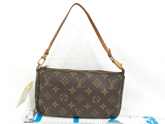 LOUIS VUITTON SL0061 Monogram M40712 Pochette Accessoires Handbag with ST