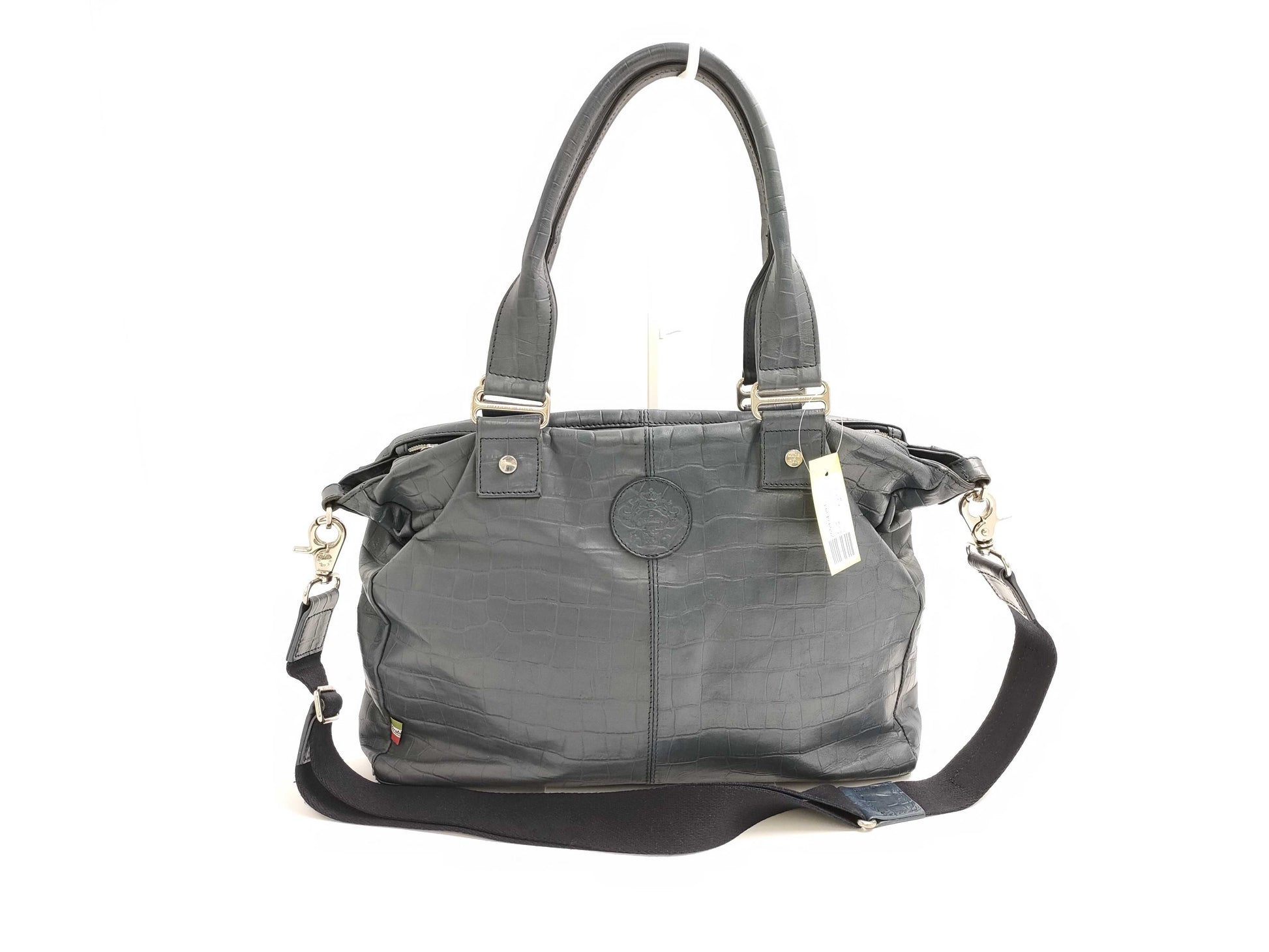 Orobianco Orobianco 20th Anniversary 2-Way Crocodile Leather Bag/Embossed Shoulder Bag