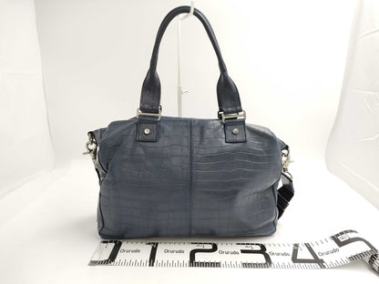 Orobianco Orobianco 20th Anniversary 2-Way Crocodile Leather Bag/Embossed Shoulder Bag