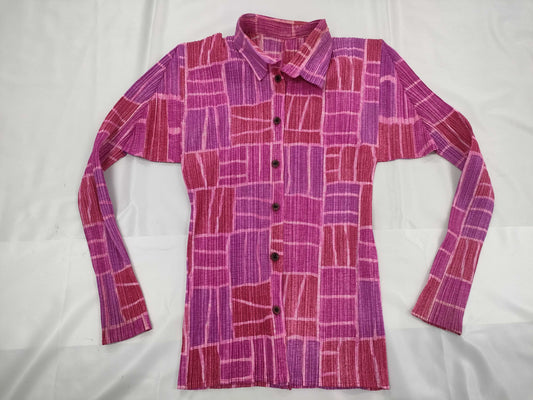 ISSEY MIYAKE Pleats Please Jacket Pink Tops