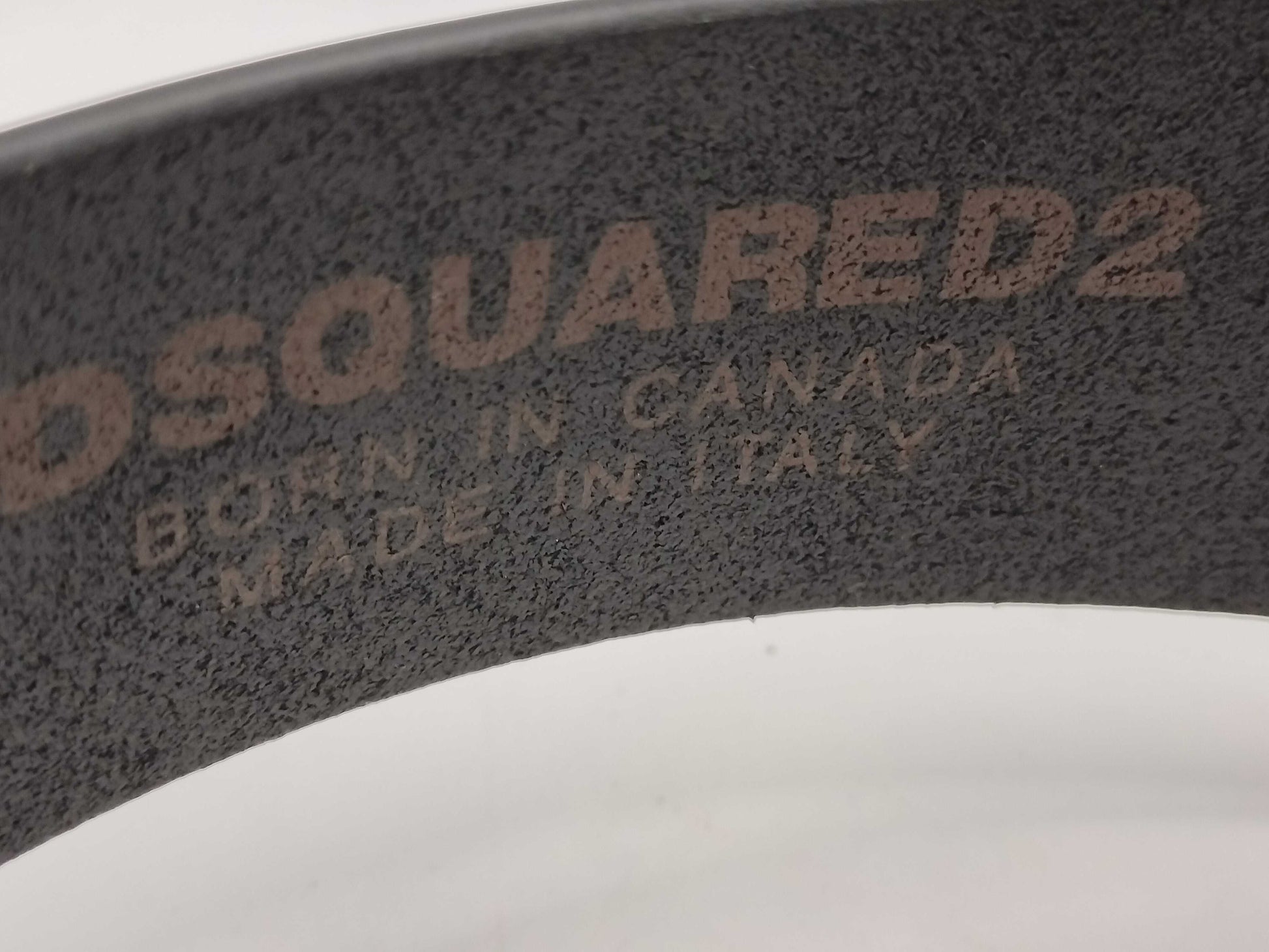 Dsquared tag belt/logo hardware belt