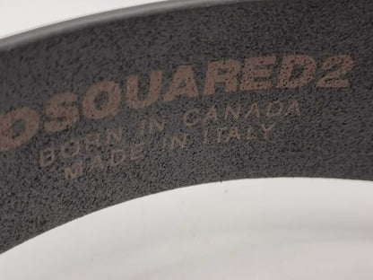 Dsquared tag belt/logo hardware belt