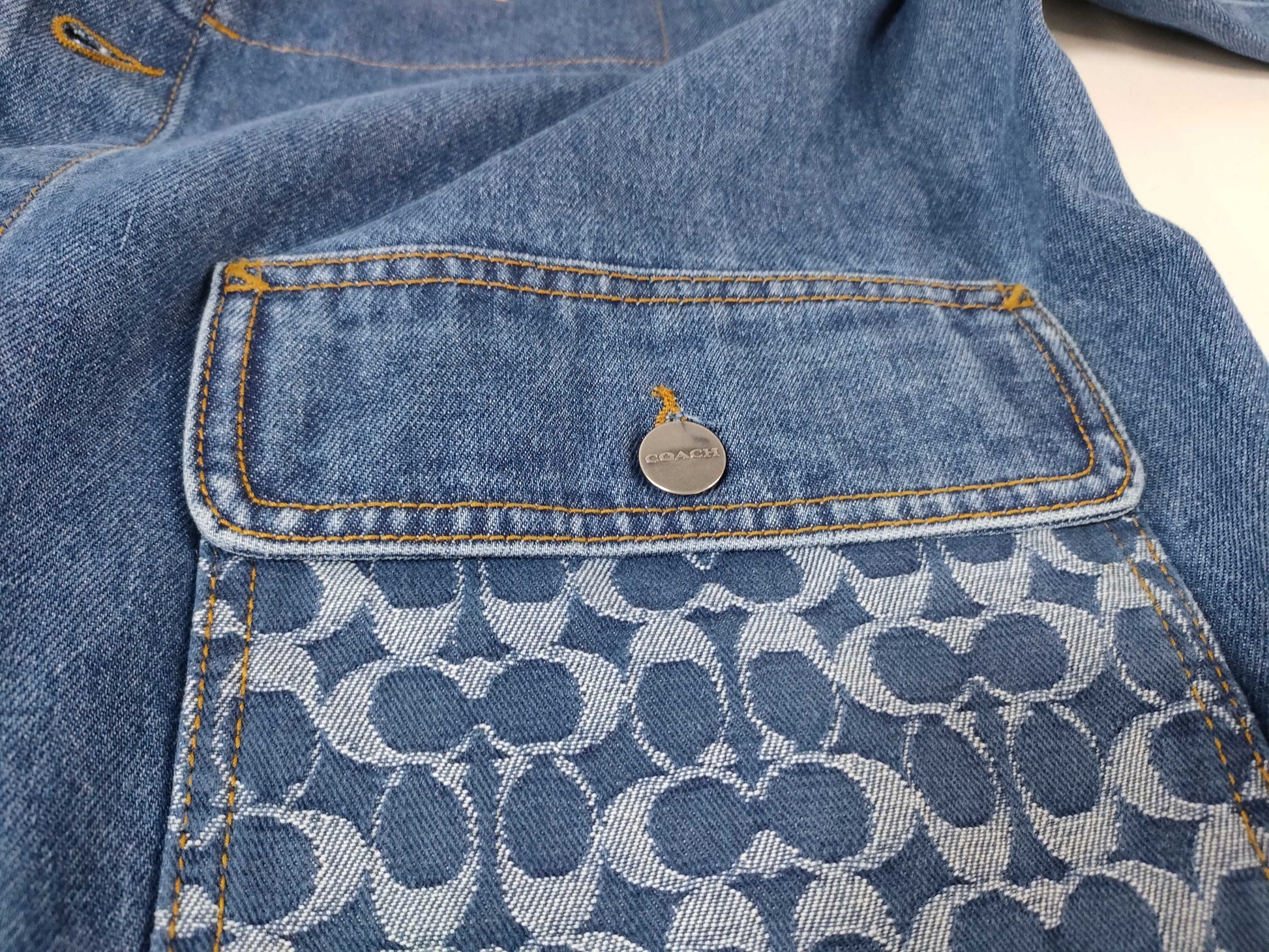 COACH denim jacket, size L, jacket