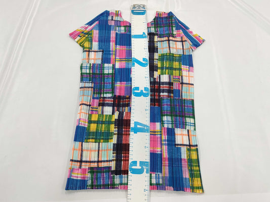 ISSEY MIYAKE Pleats Please patterned top