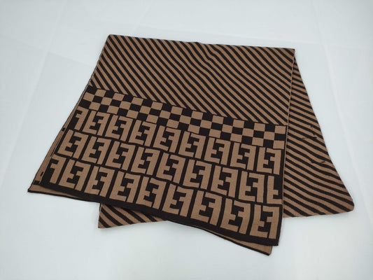 FENDI Zucca wool scarf
