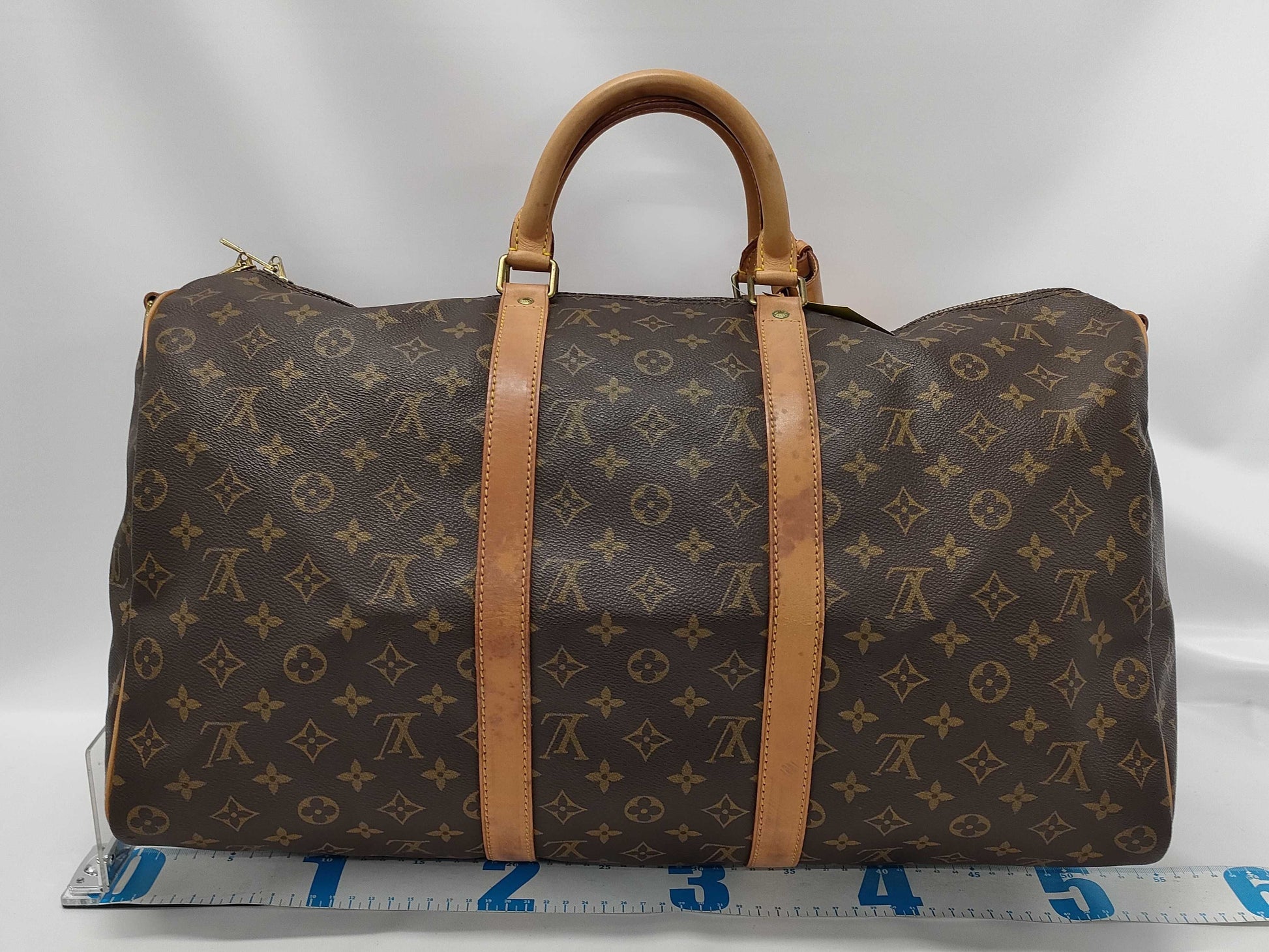 LOUIS VUITTON Monogram Keepall Bandouliere 50 Boston Bag