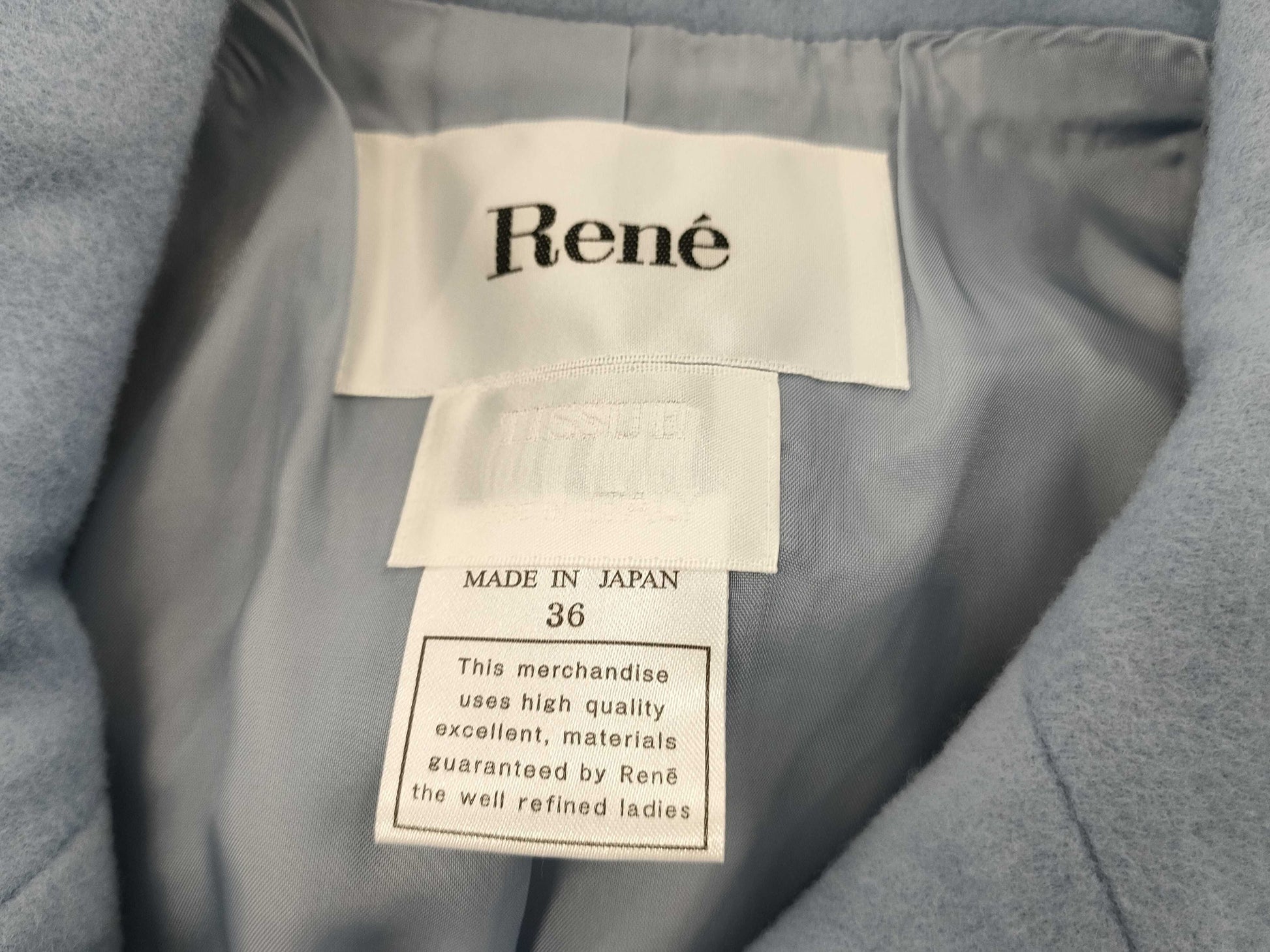 Rene double long coat blue coat