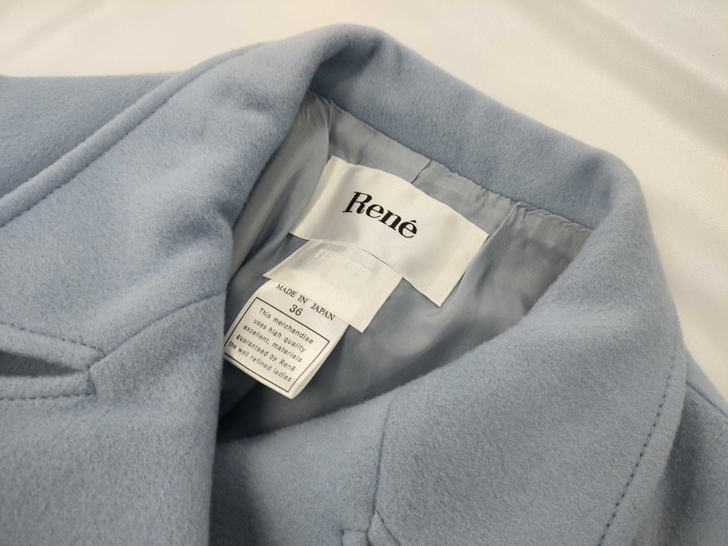 Rene double long coat blue coat