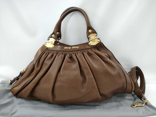 Miu Miu Leather 2-Way Handbag