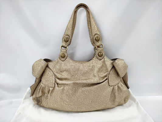 Moschino Mini Bag Gold Handbag
