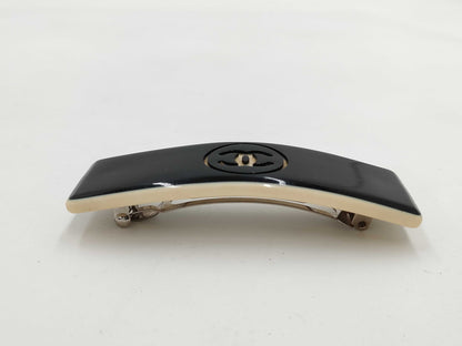 CHANEL 99P Coco Mark Pla Barrette Hair Accessory