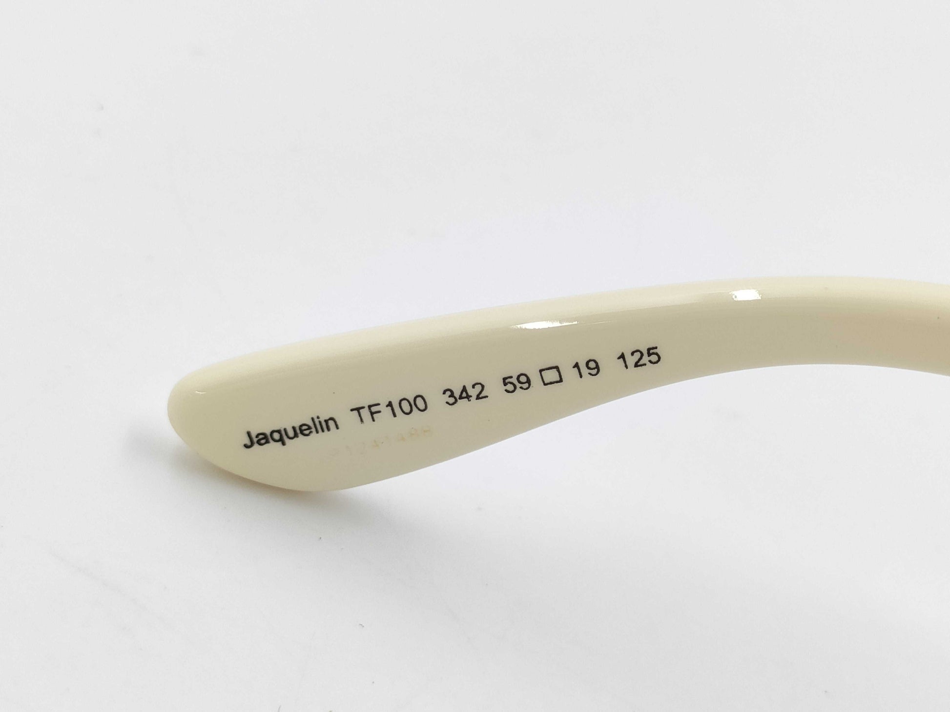  Tom Ford TF100 Jaclyn Plastic Sunglasses, Dark Brown x Ivory
