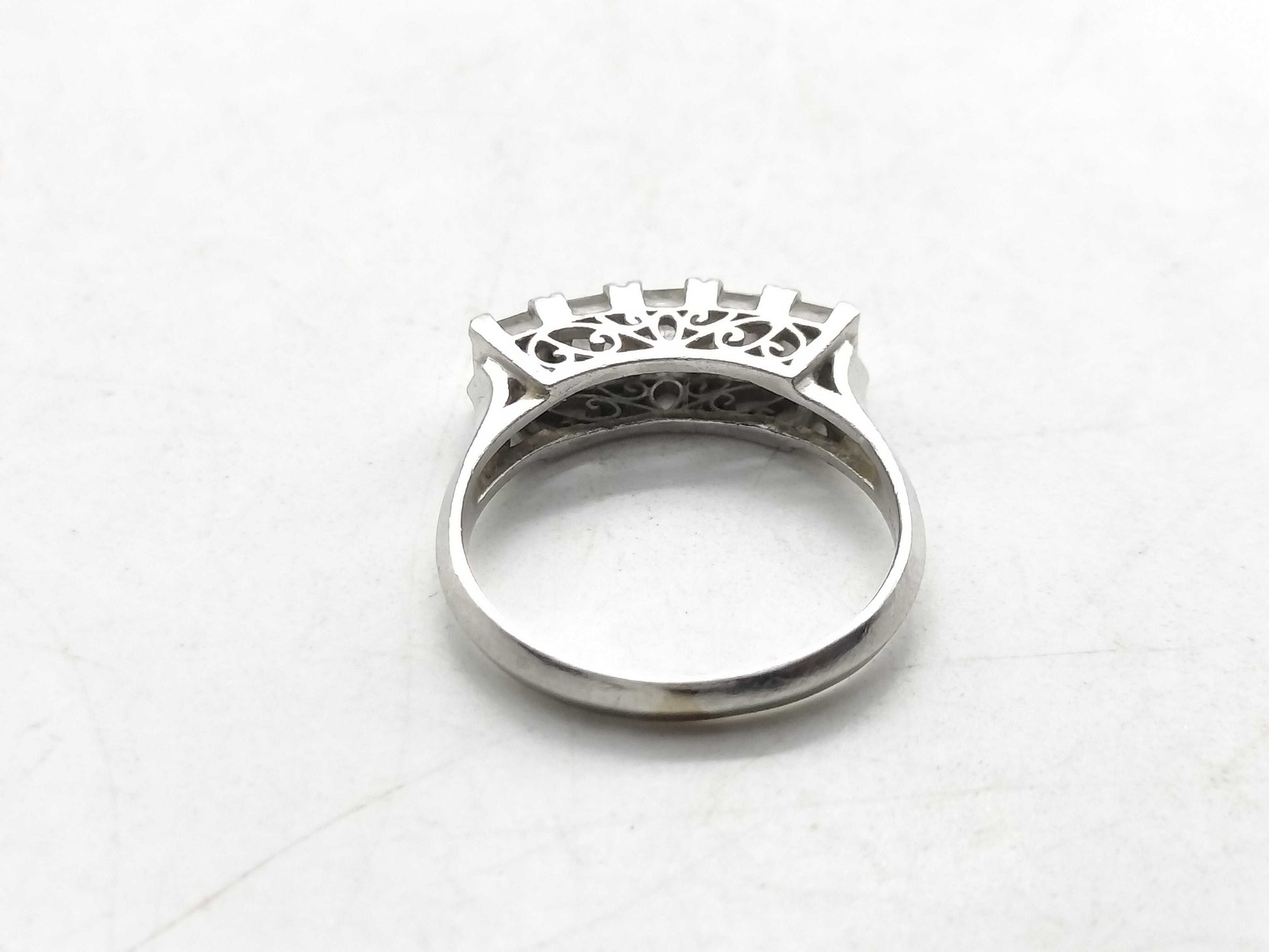 D0.80ct Pt900 3.4g Ring 