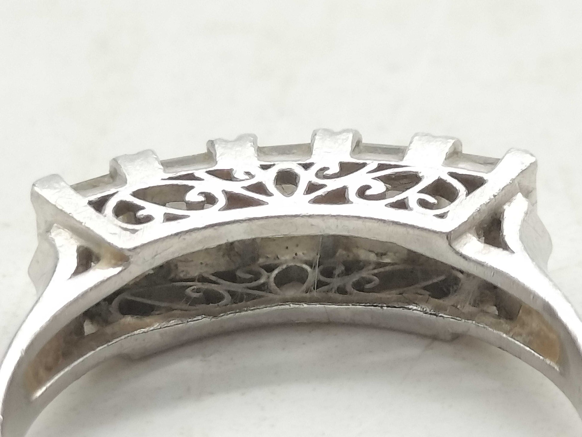D0.80ct Pt900 3.4g Ring 