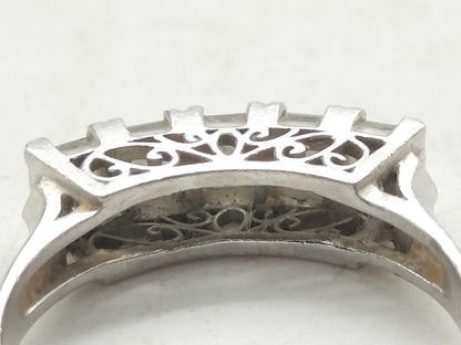 D0.80ct Pt900 3.4g Ring 