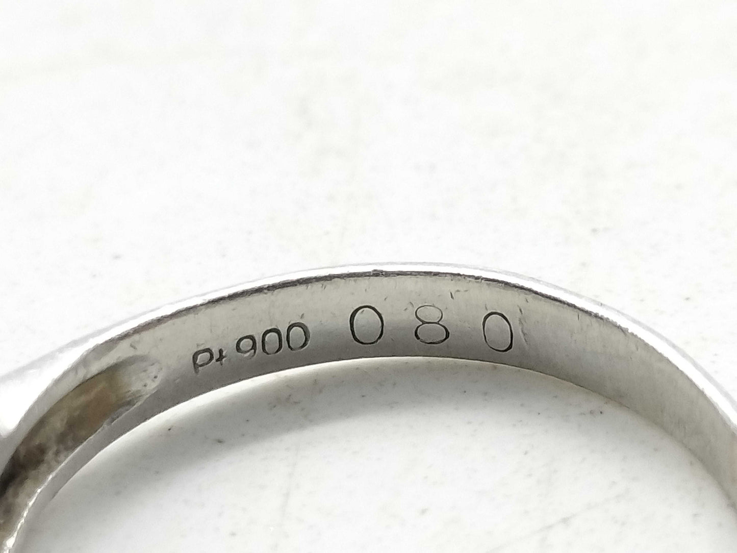 D0.80ct Pt900 3.4g Ring 