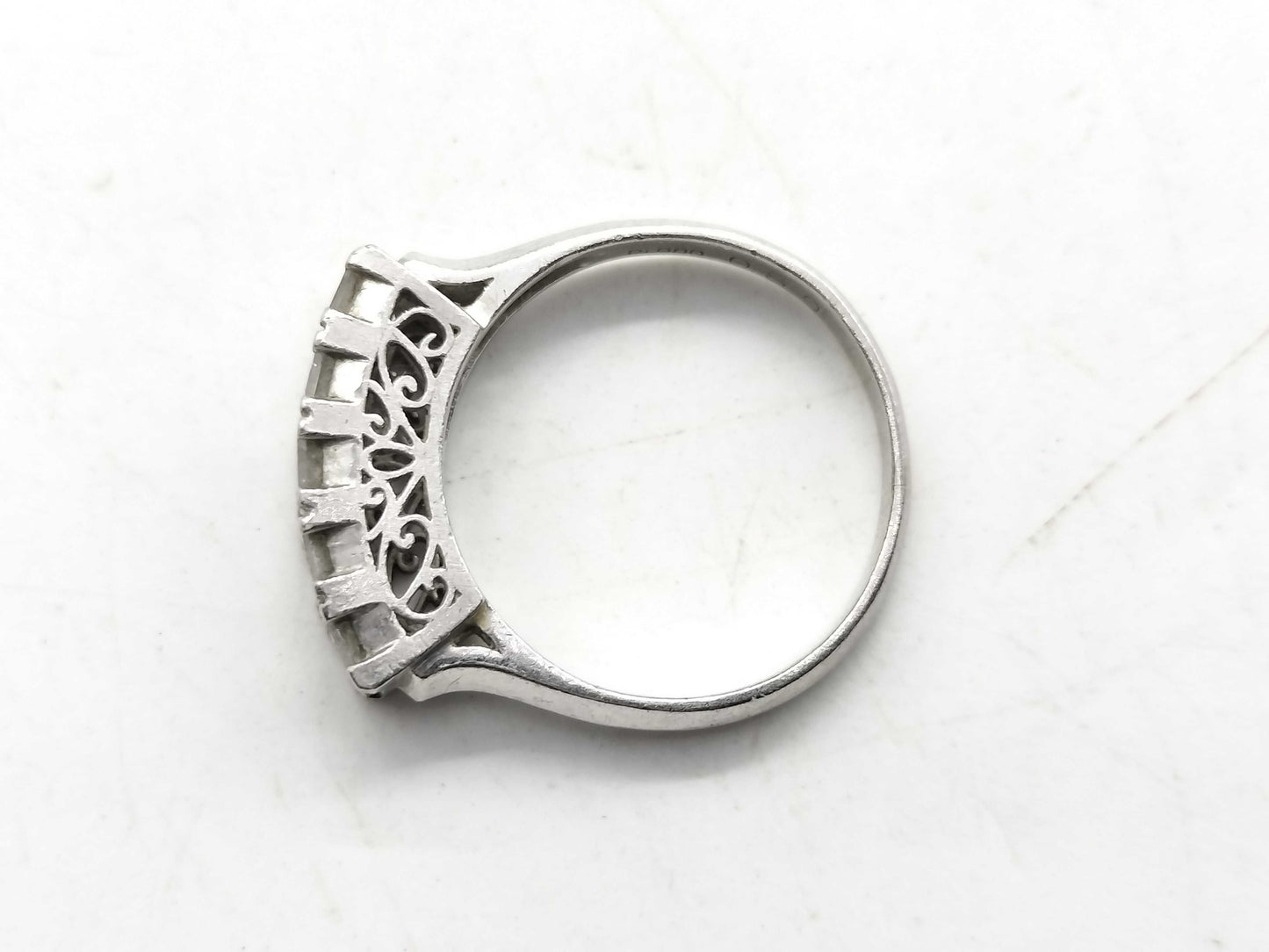 D0.80ct Pt900 3.4g Ring 