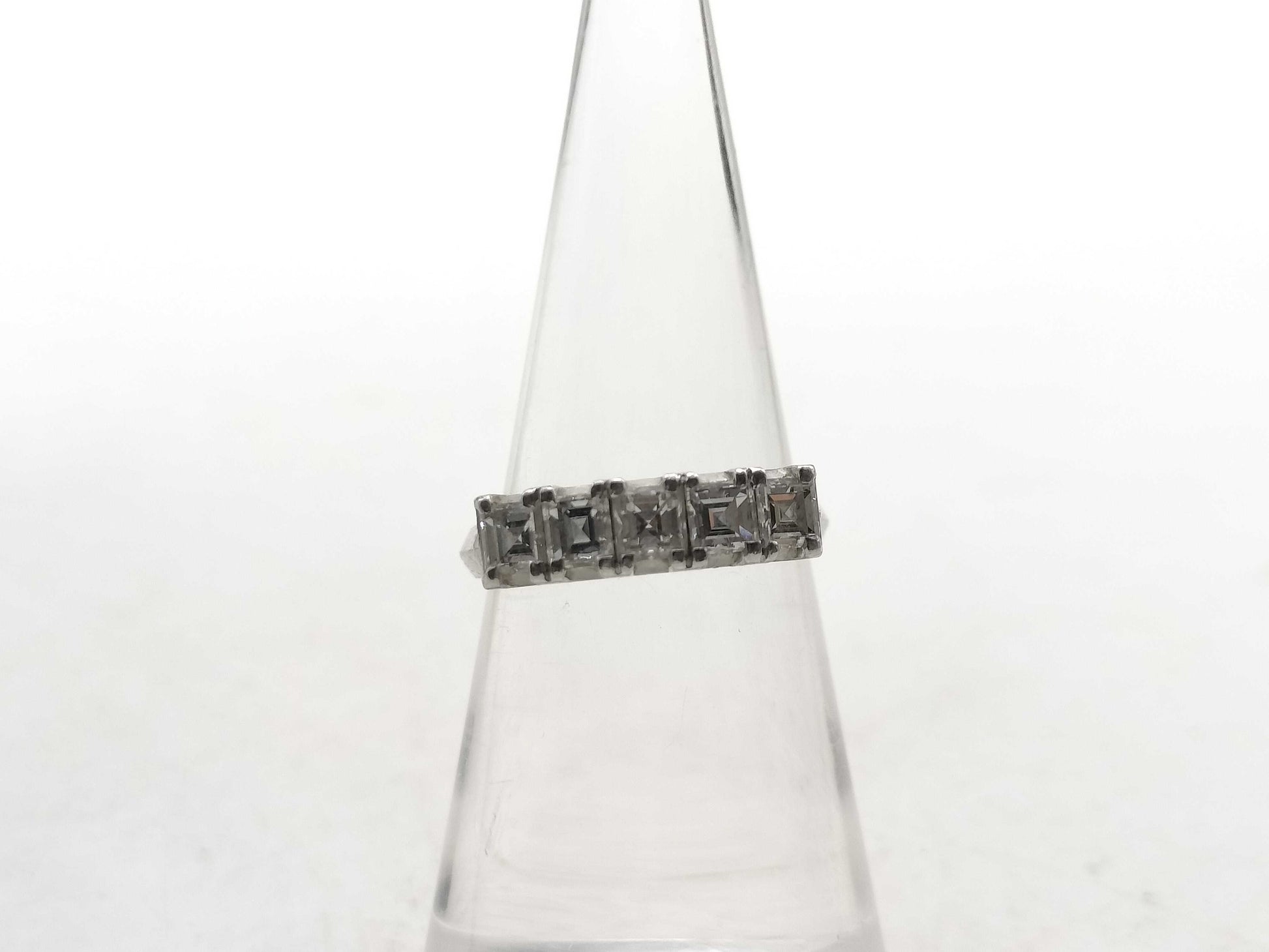 D0.80ct Pt900 3.4g Ring 