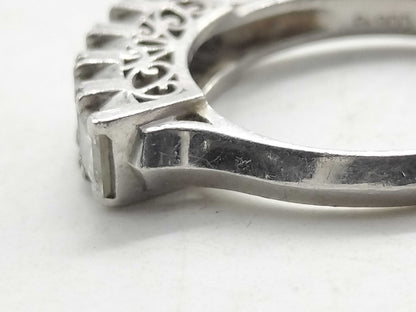 D0.80ct Pt900 3.4g Ring 