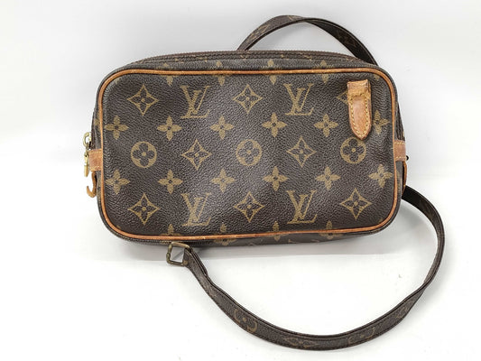 LOUIS VUITTON Monogram M51828 Pochette Marly Bandouliere Shoulder Bag