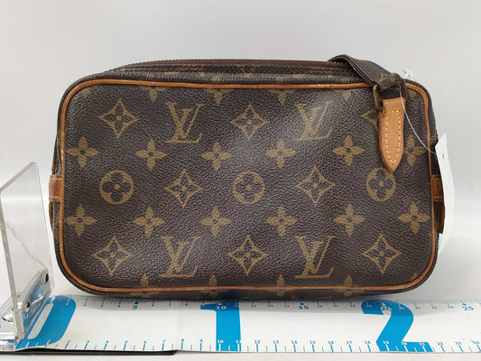 LOUIS VUITTON Monogram M51828 Pochette Marly Bandouliere Shoulder Bag