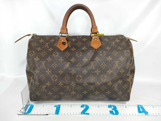 LOUIS VUITTON [Serial Number] RFID Unverifiable 884FC Monogram Speedy 35 Boston Bag