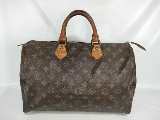 LOUIS VUITTON [Serial Number] RFID Unverifiable 884FC Monogram Speedy 35 Boston Bag