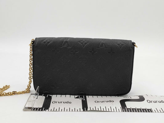 LOUIS VUITTON Monogram Empreinte Pochette Felicie Monogram Shoulder Bag