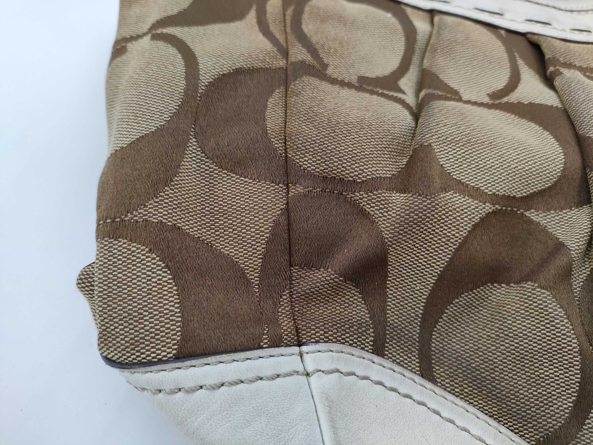 COACH Signature/Leather Tote 3-Piece Tote Bag