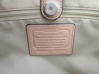 COACH Signature/Leather Tote 3-Piece Tote Bag