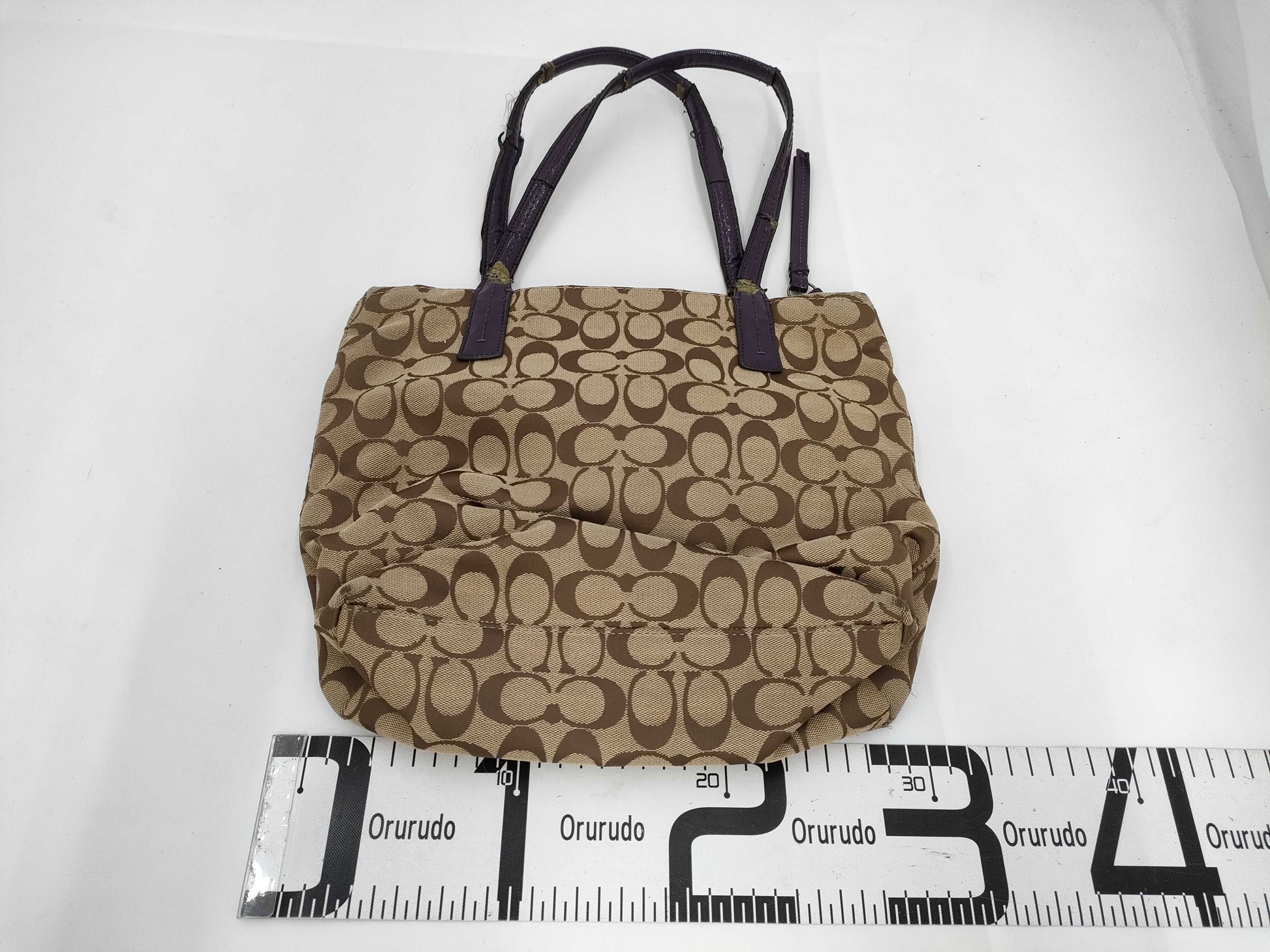 COACH Signature/Leather Tote 3-Piece Tote Bag